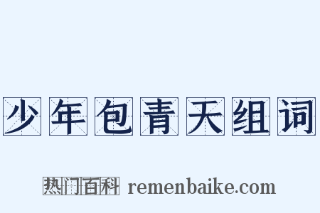 少年包青天组词是什么意思的图片